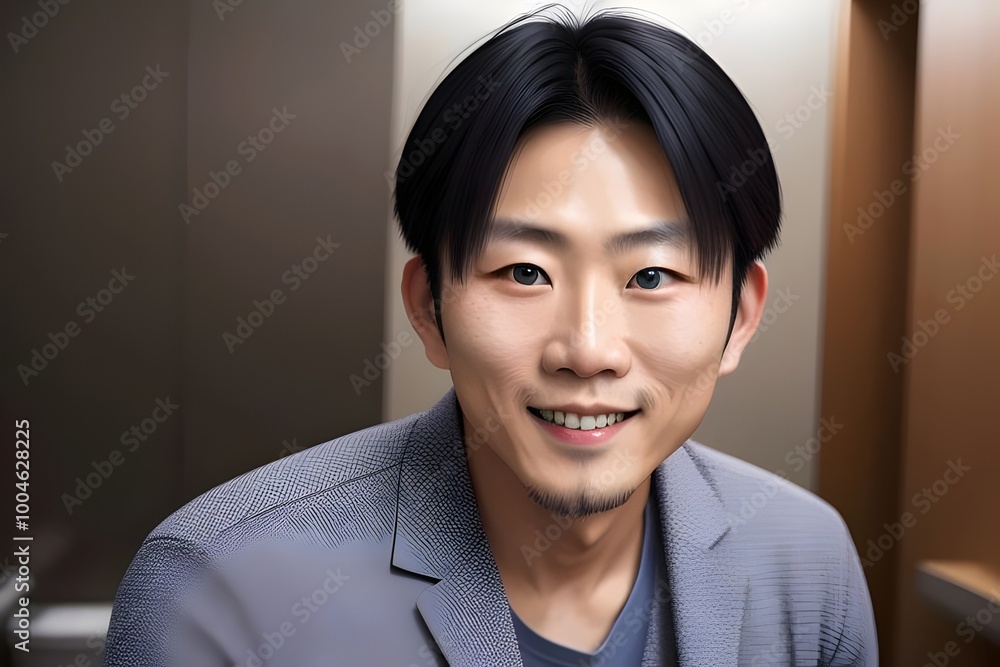 isolated Young handsome happy Japanese man, asian, head shot, portrait, smile, confident, male, individual, culture, ethnicity, facial, expression, vibrant, relaxed, person, identity, authentic, cute isolated Young handsome happy Japanese man, asian, head shot, portrait, smile, confident, male, individual, culture, ethnicity, facial, expression, vibrant, relaxed, person, identity, authentic, cute