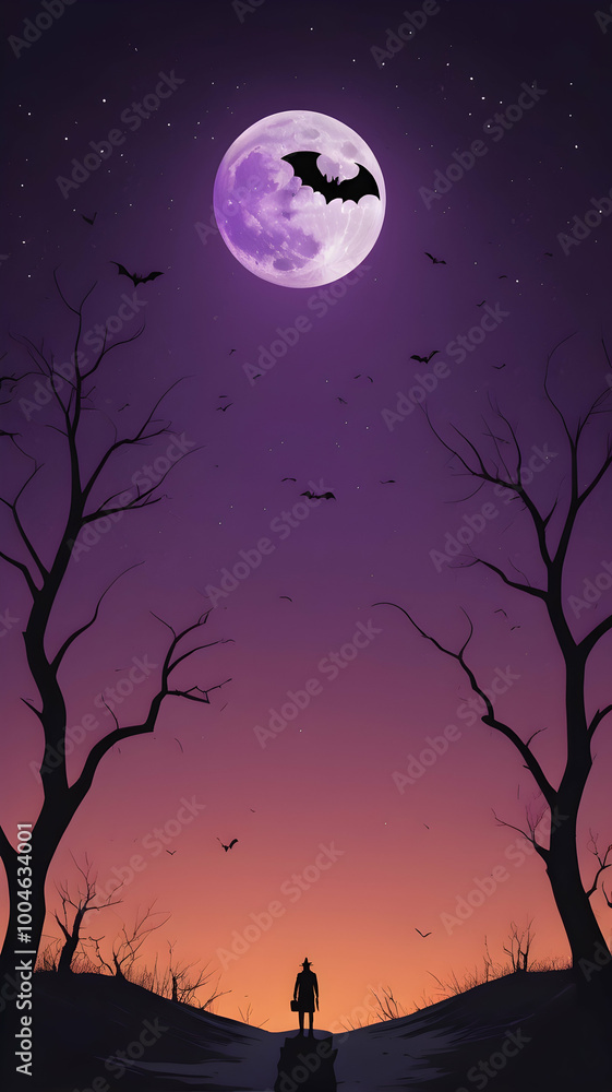 Spooky Halloween themed wallpaper designed for graphic design projects. Foggy night with Halloween pumpkins and details, with subtle, glowing effects that faint pulses of light Spooky Halloween themed wallpaper designed for graphic design projects. Foggy night with Halloween pumpkins and details, with subtle, glowing effects that faint pulses of light