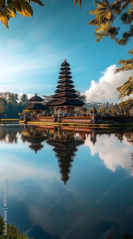 Stunning bali views featuring pura taman ayun temple picture Stunning bali views featuring pura taman ayun temple picture
