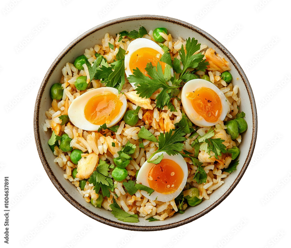 Kedgeree isolated on transparent background Kedgeree isolated on transparent background