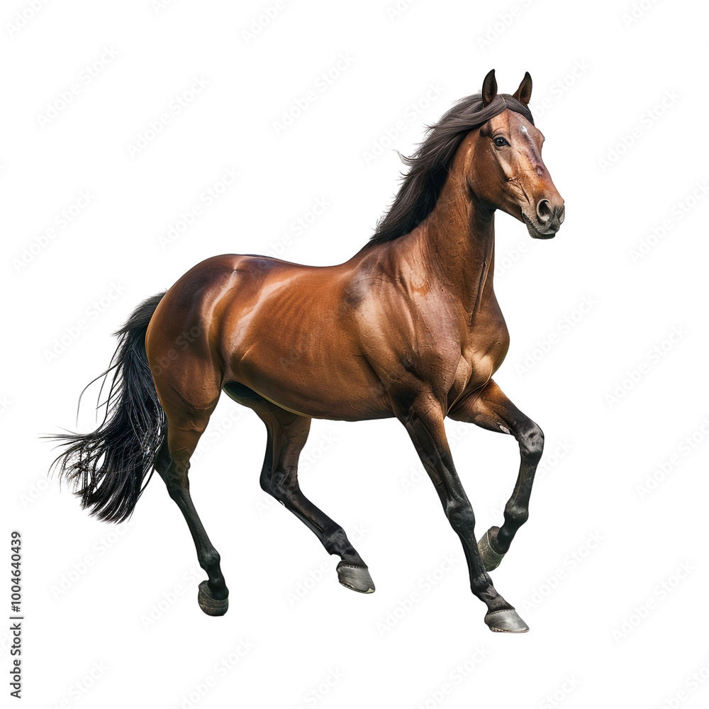 A Brown Horse in Motion A Brown Horse in Motion