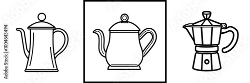 An icon showing a coffee dripper with a single line.