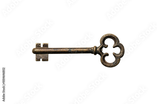 Key, Classic and Versatile Tool for Unlocking Doors and Access, Perfect for Security and Safety, Isolated on Transparent. PNG