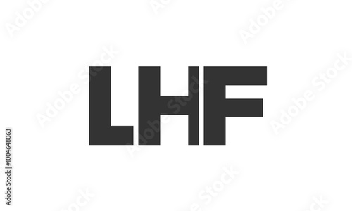 Wallpaper Mural LHF logo design template with strong and modern bold text. Initial based vector logotype featuring simple and minimal typography. Trendy company identity. Torontodigital.ca