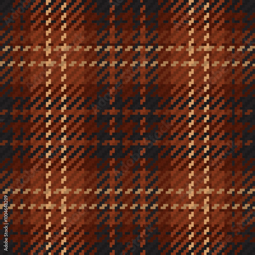 Seamless pattern of scottish tartan plaid. Repeatable background with check fabric texture. Vector backdrop striped textile print.
