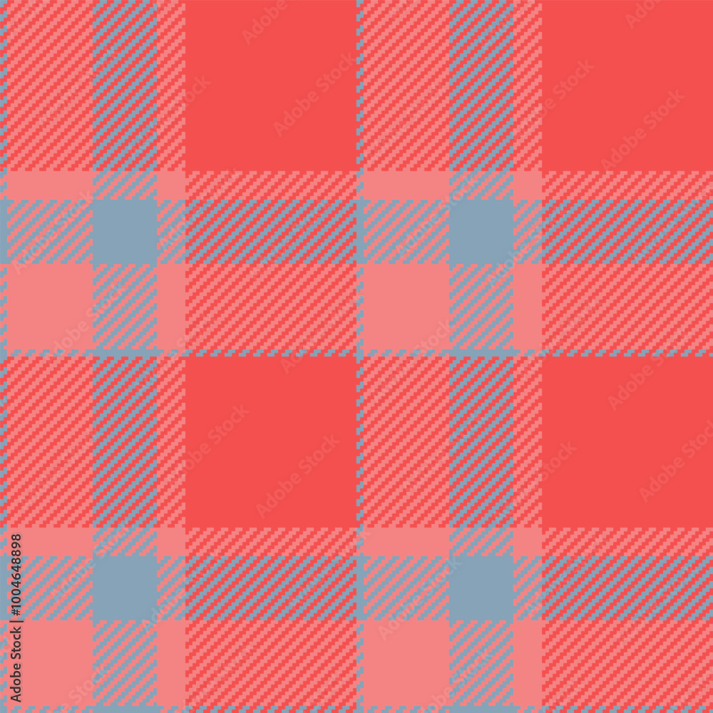 Horizon seamless plaid background, outline fabric pattern textile. Graceful texture tartan vector check in red and light coral colors. Horizon seamless plaid background, outline fabric pattern textile. Graceful texture tartan vector check in red and light coral colors.