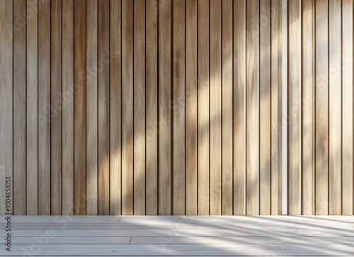 Elegant and Textured Wooden Architectural Wall Panel with Linear Geometric Layout and Neutral Color Scheme Minimalist Interior Design Element
