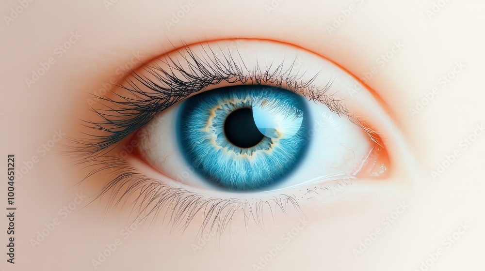 High quality blue eye vision future banner for promoting vision health and eye care High quality blue eye vision future banner for promoting vision health and eye care