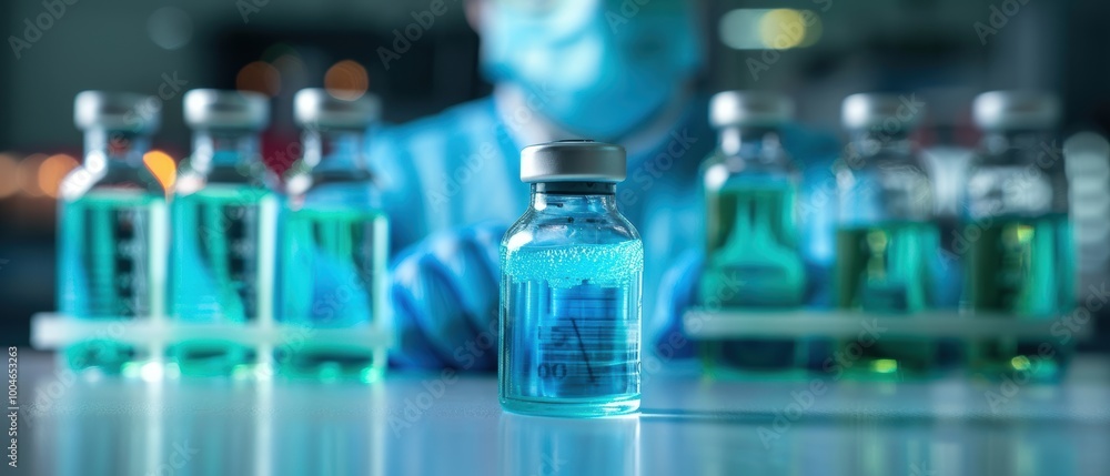 Vaccine Researcher Conducting Development Work Vaccine Researcher Conducting Development Work