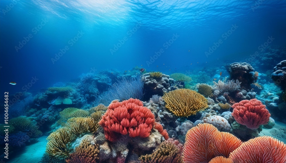 custom made wallpaper toronto digitalVibrant coral reef underwater