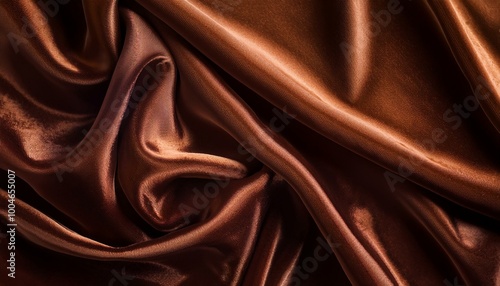 Soft brown satin fabric.