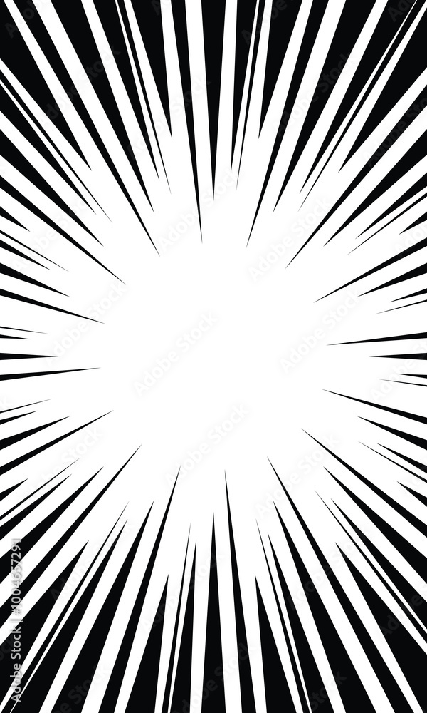Black and white background abstract radial speed lines Black and white background abstract radial speed lines