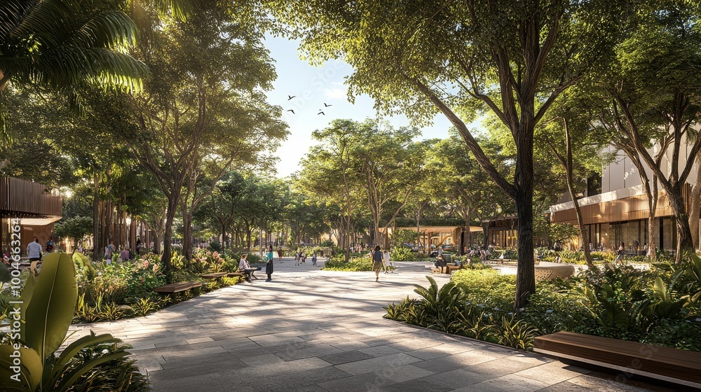 A breathtaking fusion of nature and architecture, where stunning landscapes harmonize with magnificent structures to create a scene of serene beauty