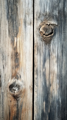 Close-up of weathered wooden planks displaying unique textures and natural patterns.