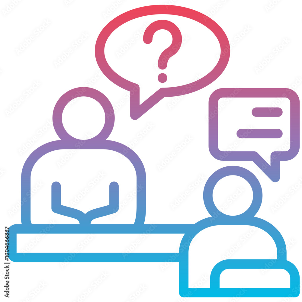 Job Interview Icon Job Interview Icon