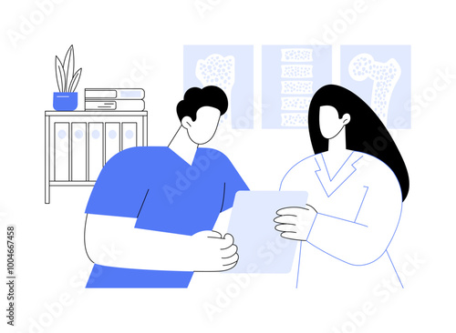 Clinical courses isolated cartoon vector illustrations.