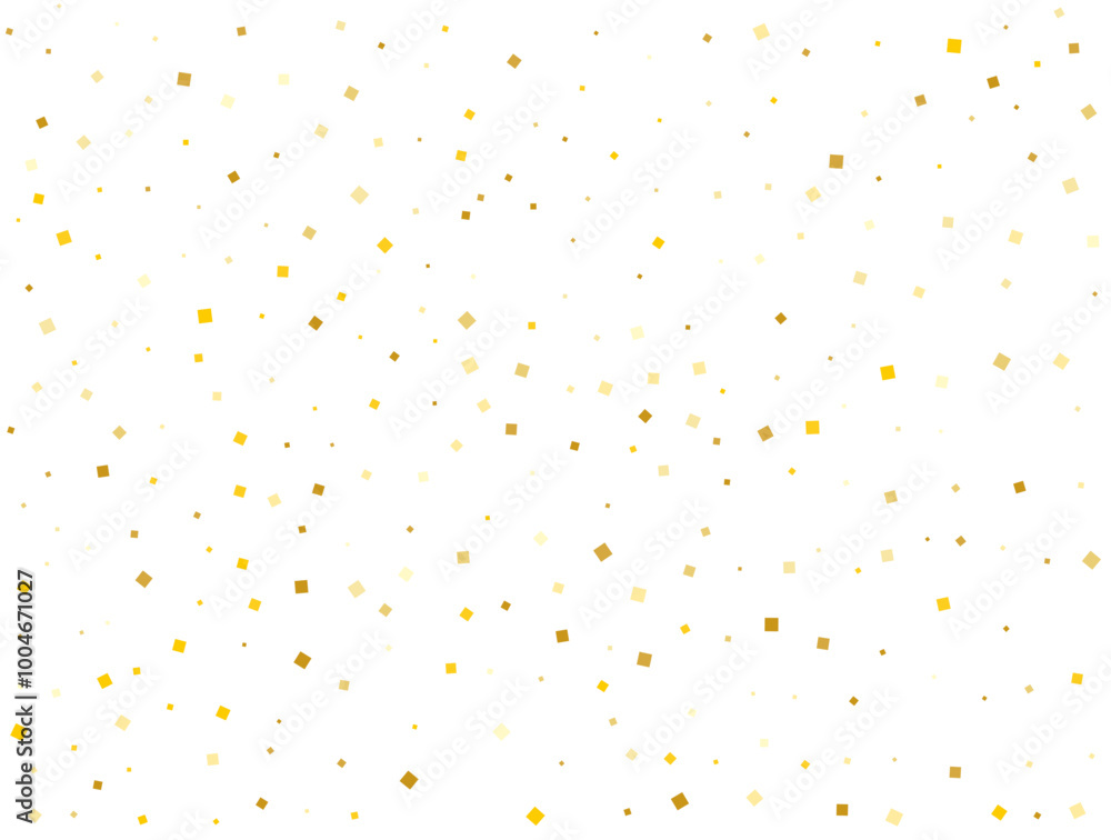 Light Golden Square Glitter Confetti Background. Vector illustration Light Golden Square Glitter Confetti Background. Vector illustration