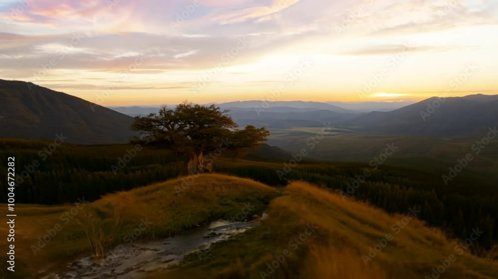 Natures Beauty Unfolds Among Mountains Natures Beauty Unfolds Among Mountains