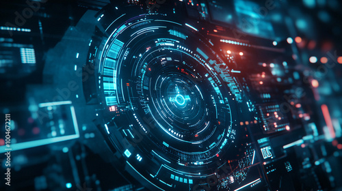 A futuristic digital texture, ideal for sci-fi and tech-themed designs.