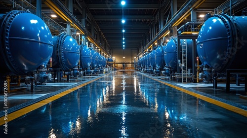 conceptual image illustrating ccus , capturing carbon dioxide emissions from industrial processes , converting co2 for sustainable utilization , and securely storing it underground