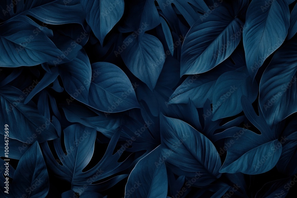 Dark Tropical Leaves Background for Tranquil Designs Dark Tropical Leaves Background for Tranquil Designs