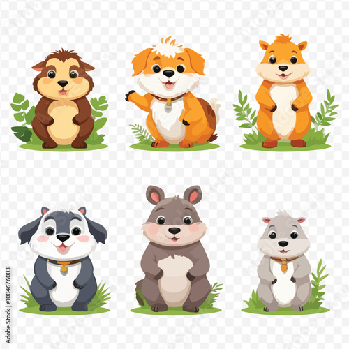 Welcome Famer Animal Clipart Bundle, White Background