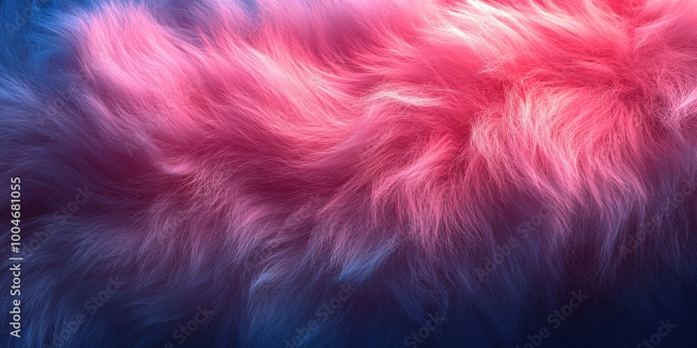 Gradient of pink and blue faux fur texture Gradient of pink and blue faux fur texture