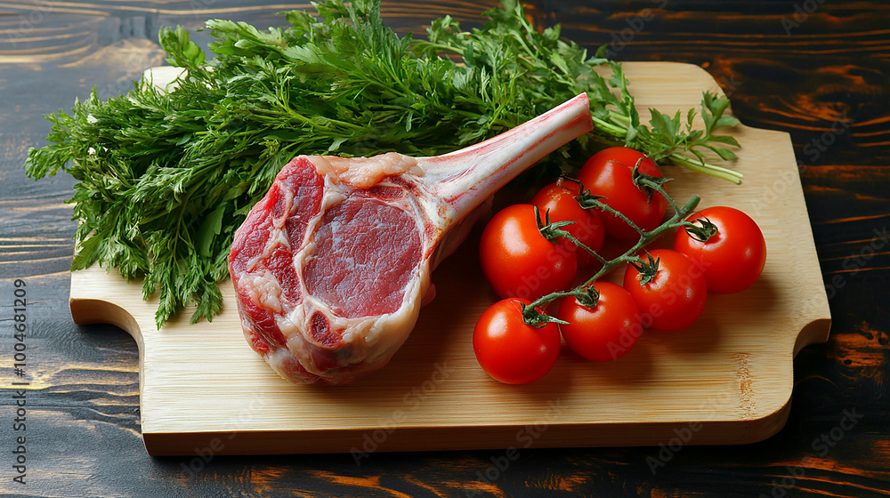 raw meat and vegetables raw meat and vegetables