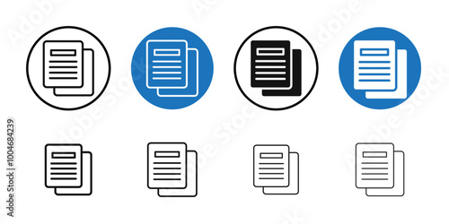 Copy icon Thin line art collection