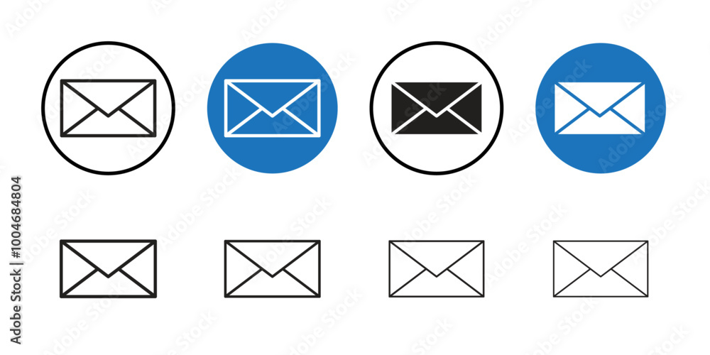 Email icon Thin line art collection Email icon Thin line art collection