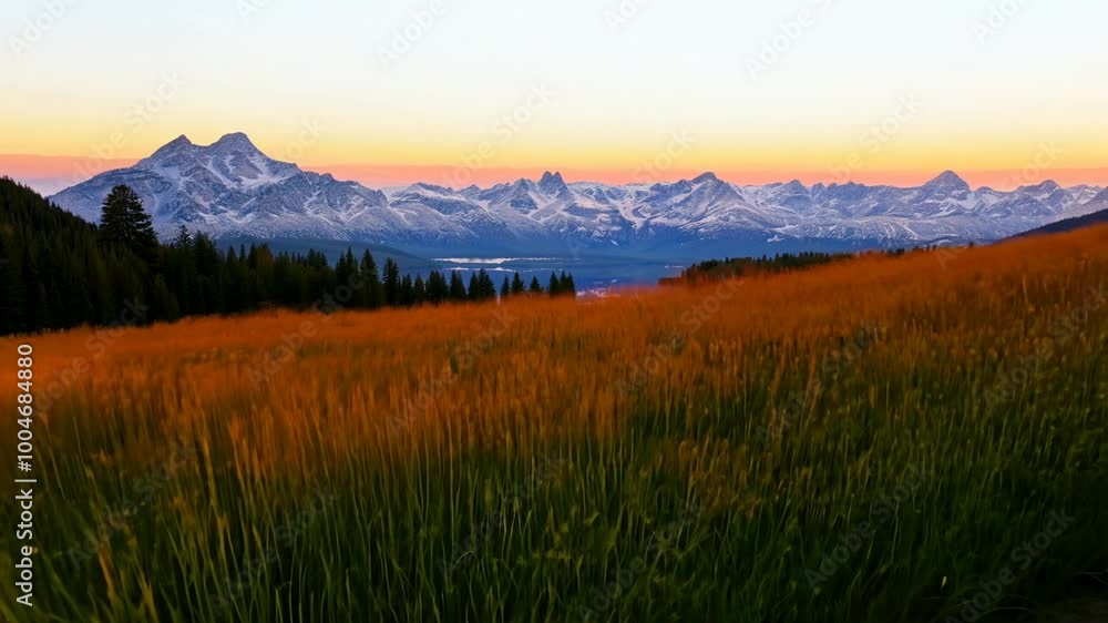 Natures Serenity Among Towering Mountains Natures Serenity Among Towering Mountains
