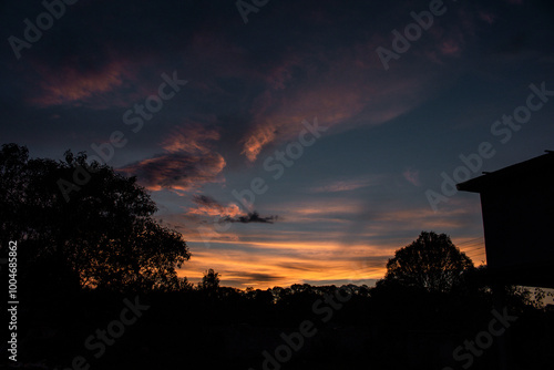 atardecer de otoño photo