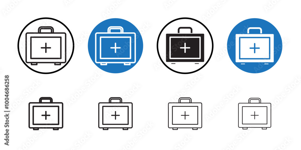First Aid Icon Thin line art collection First Aid Icon Thin line art collection