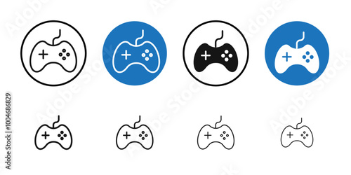 Gaming Controller Icon Thin line art collection