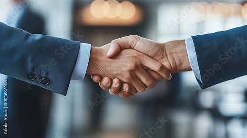 strong partnership and corporate teamwork illustrated by a professional businessman extending a helping hand to a colleague emphasizing collaborative effort in a business environment photo