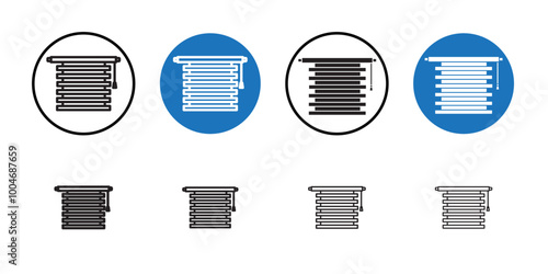 Jalousie icon Thin line art collection