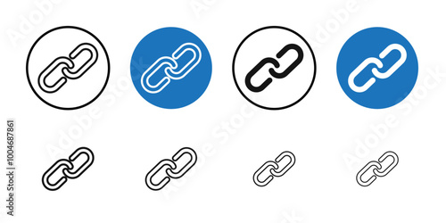 Link icon Thin line art collection