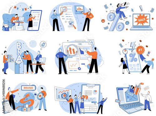 Company build vector illustration. Partnership, dance, choreographs elegant movements collaboration within company Company build metaphor, sculpture, carves out unique identity, breathing life