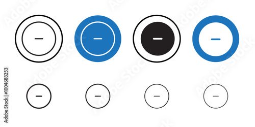 Minus Icon  Thin line art collection