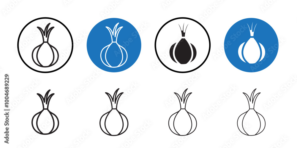 Onion icon Thin line art collection Onion icon Thin line art collection