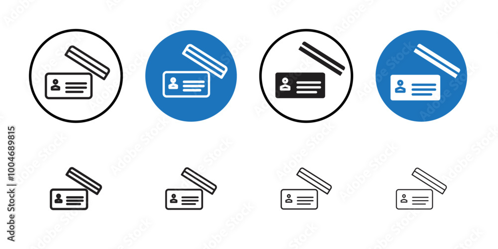 Personal documents icon Thin line art collection Personal documents icon Thin line art collection