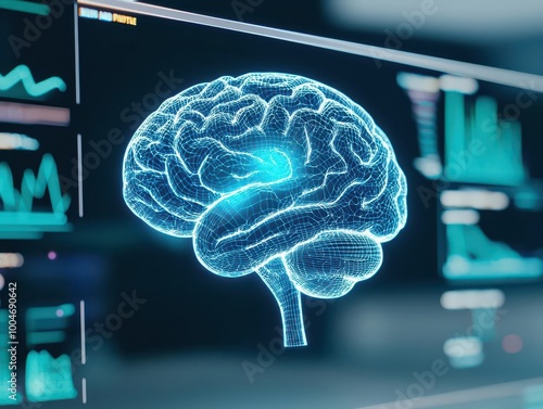 Medical AI predicting patient outcomes based on real-time data analysis, increasing the efficiency of treatment plans, AI healthcare, predictive health technology