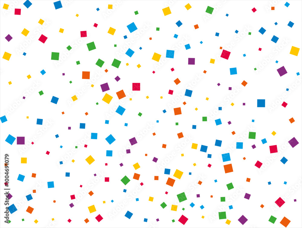 Rainbow Squares Confetti. Vector illustration. Rainbow Squares Confetti. Vector illustration.