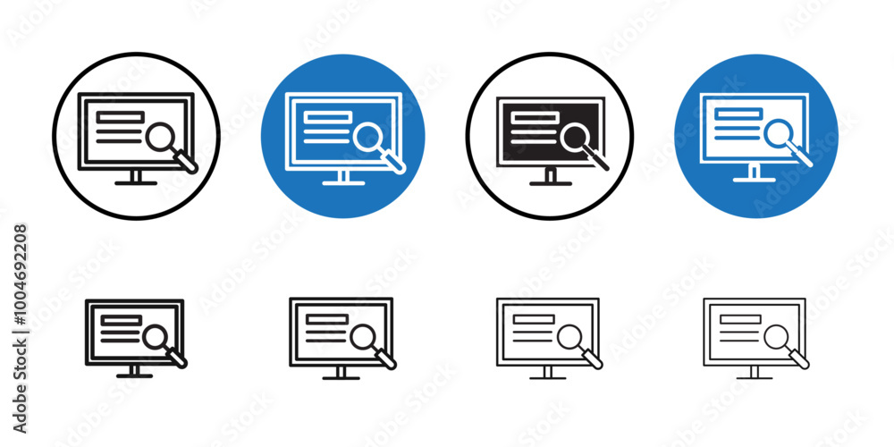 Search online icon Thin line art collection Search online icon Thin line art collection