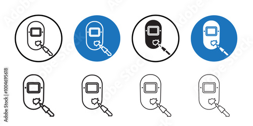 Welding icon Thin line art collection