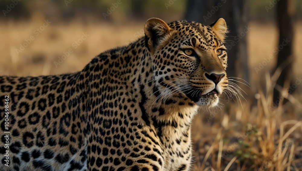 Leopard in its natural habitat. Leopard in its natural habitat.