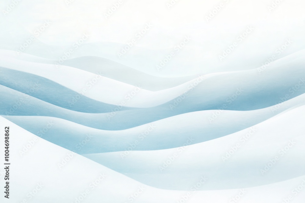 Obraz premium A soft, abstract representation of waves in blue tones. Perfect for minimal and serene design projects.