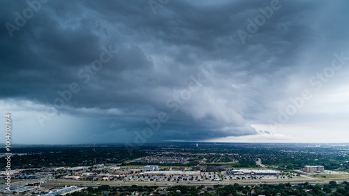 Canvas Print storm over the city