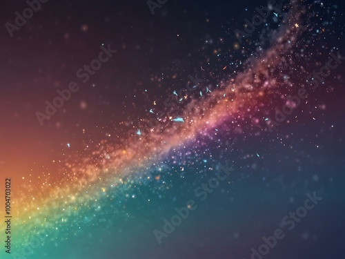 Magical shooting stars on a pastel gradient background.