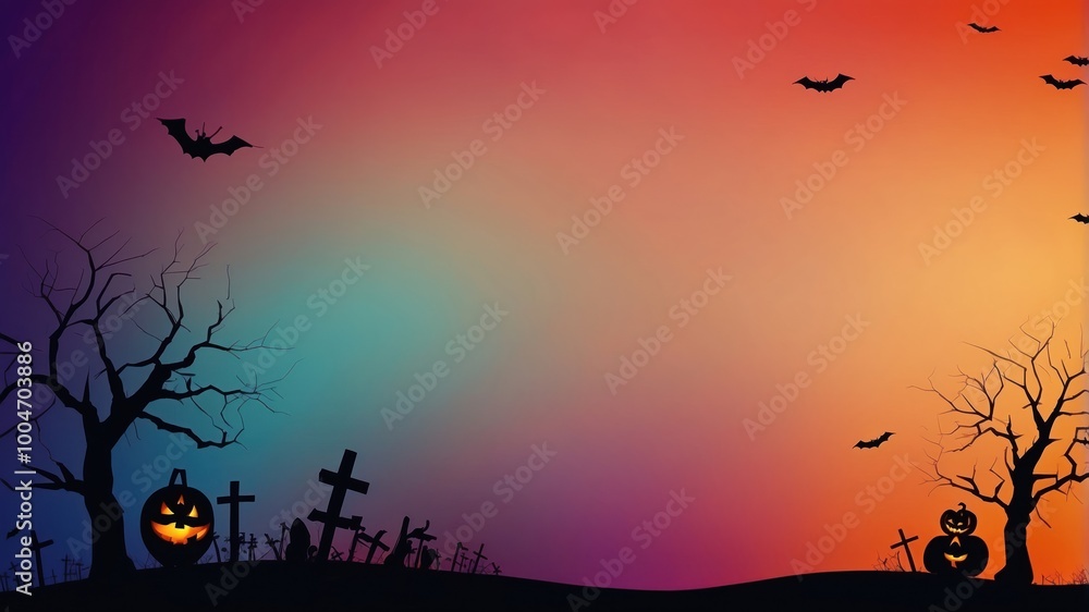 Halloween background, colorful gradient Halloween background, colorful gradient
